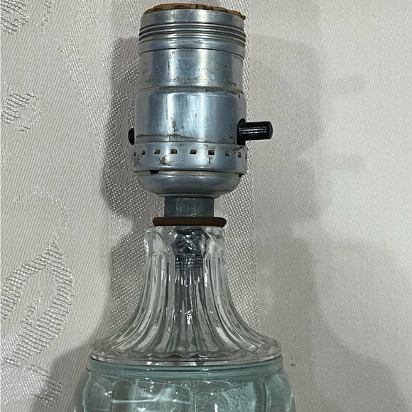 Antique Glass Table Lamp - Picture 6 of 12